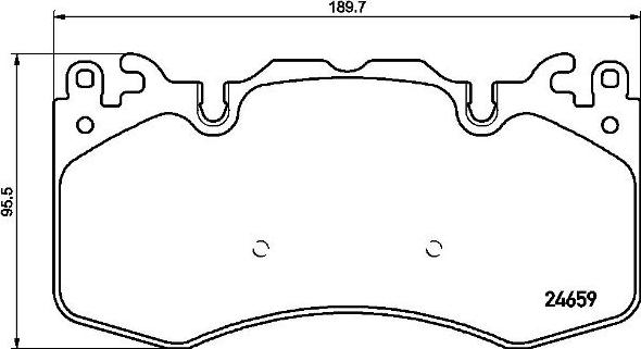 Brembo P 44 023 - Тормозные колодки, дисковые, комплект unicars.by