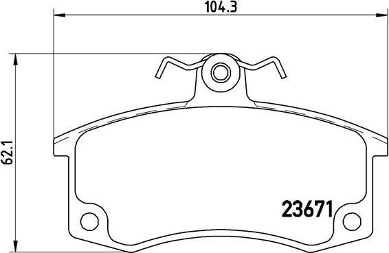 Brembo P 41 004 - Тормозные колодки, дисковые, комплект unicars.by