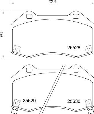 Brembo P 59 094 - Тормозные колодки, дисковые, комплект unicars.by