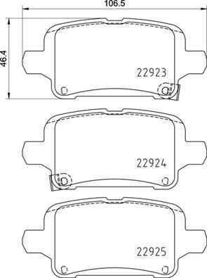 Brembo P 59 095 - Тормозные колодки, дисковые, комплект unicars.by