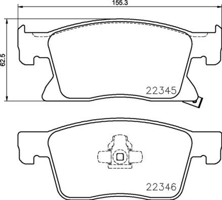 Brembo P 59 091 - Тормозные колодки, дисковые, комплект unicars.by