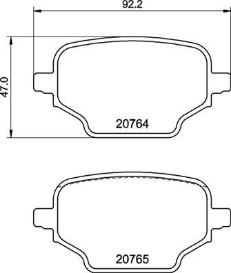 Brembo P 59 098 - Тормозные колодки, дисковые, комплект unicars.by