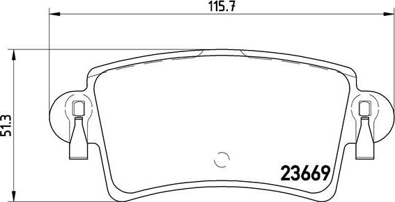 Brembo P 59 040 - Тормозные колодки, дисковые, комплект unicars.by