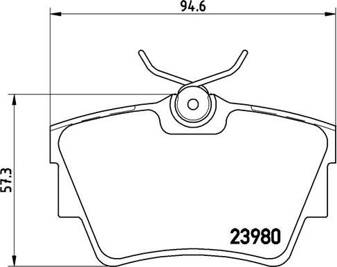 Brembo P 59 041 - Тормозные колодки, дисковые, комплект unicars.by