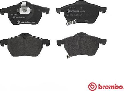 Brembo P 59 048 - Тормозные колодки, дисковые, комплект unicars.by