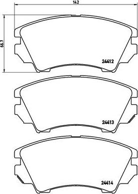 Brembo P 59 055X - Тормозные колодки, дисковые, комплект unicars.by