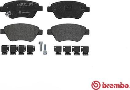 Brembo P 59 051 - Тормозные колодки, дисковые, комплект unicars.by