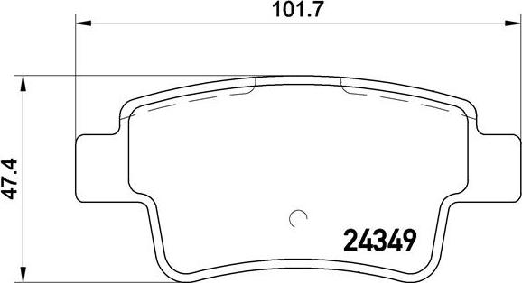 Brembo P59057N - Тормозные колодки, дисковые, комплект unicars.by