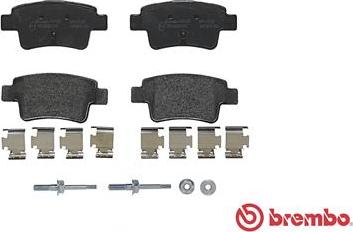 Brembo P 59 057 - Тормозные колодки, дисковые, комплект unicars.by