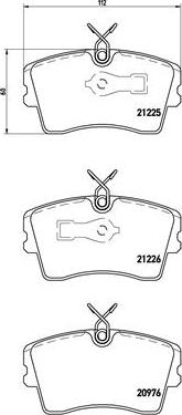 Brembo P 59 009 - Тормозные колодки, дисковые, комплект unicars.by