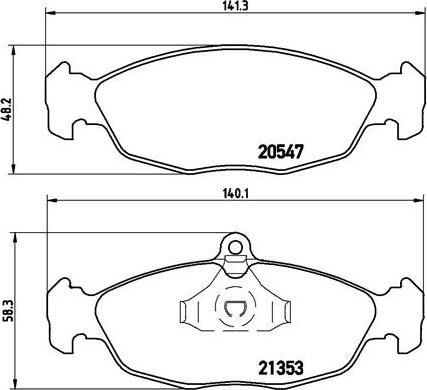 BUICK (SGM) 93720456 - Тормозные колодки, дисковые, комплект unicars.by