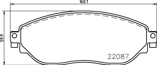 Brembo P 59 082 - Тормозные колодки, дисковые, комплект unicars.by