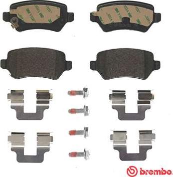 Brembo P 59 038 - Тормозные колодки, дисковые, комплект unicars.by