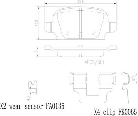 Brembo P59037N - Тормозные колодки, дисковые, комплект unicars.by