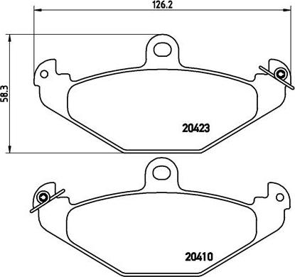 Brembo P 59 026 - Тормозные колодки, дисковые, комплект unicars.by