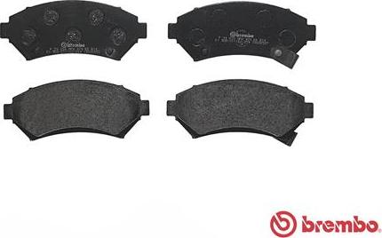 Brembo P 59 028 - Тормозные колодки, дисковые, комплект unicars.by