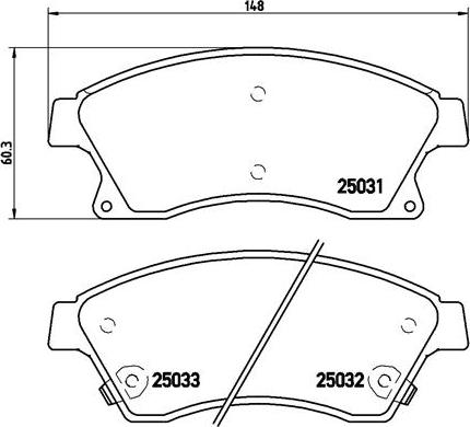 Brembo P 59 076X - Тормозные колодки, дисковые, комплект unicars.by