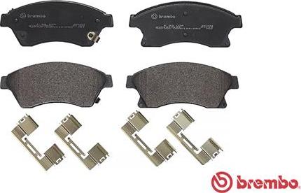 Brembo P 59 076 - Тормозные колодки, дисковые, комплект unicars.by