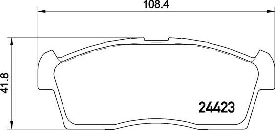 Brembo P54049N - Тормозные колодки, дисковые, комплект unicars.by