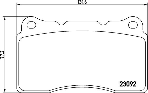 Brembo P 54 040 - Тормозные колодки, дисковые, комплект unicars.by