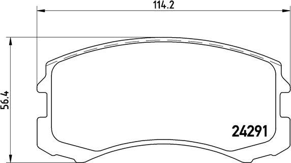 Brembo P 54 041 - Тормозные колодки, дисковые, комплект unicars.by