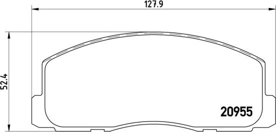 Brembo P 54 006 - Тормозные колодки, дисковые, комплект unicars.by