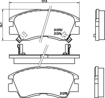 Brembo P 54 008 - Тормозные колодки, дисковые, комплект unicars.by