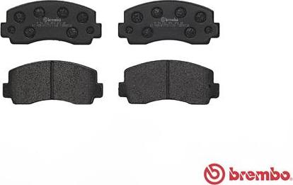 Brembo P 54 002 - Тормозные колодки, дисковые, комплект unicars.by