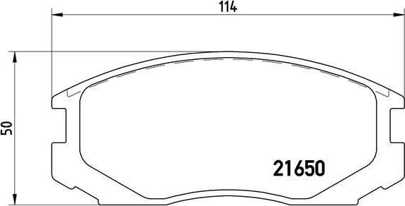 Brembo P 54 015 - Тормозные колодки, дисковые, комплект unicars.by