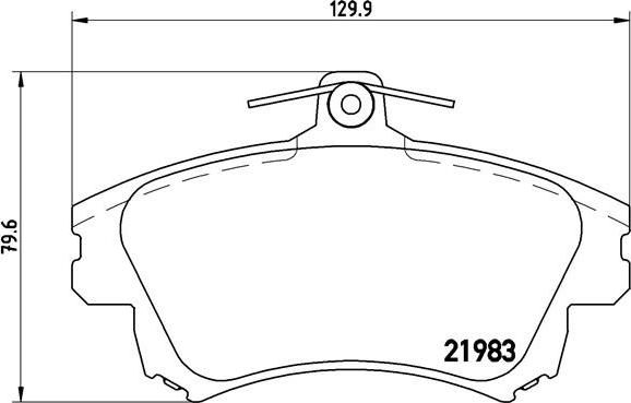 Brembo P 54 036 - Тормозные колодки, дисковые, комплект unicars.by