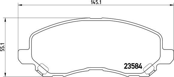 Brembo P 54 030X - Тормозные колодки, дисковые, комплект unicars.by