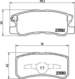 Brembo P 54 031X - Тормозные колодки, дисковые, комплект unicars.by