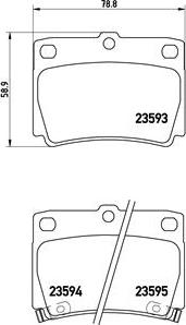 Brembo P 54 026 - Тормозные колодки, дисковые, комплект unicars.by