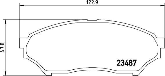 Brembo P 54 028 - Тормозные колодки, дисковые, комплект unicars.by