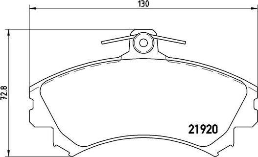 Brembo P 54 022 - Тормозные колодки, дисковые, комплект unicars.by