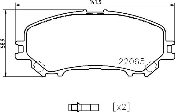 Brembo P 56 099 - Тормозные колодки, дисковые, комплект unicars.by