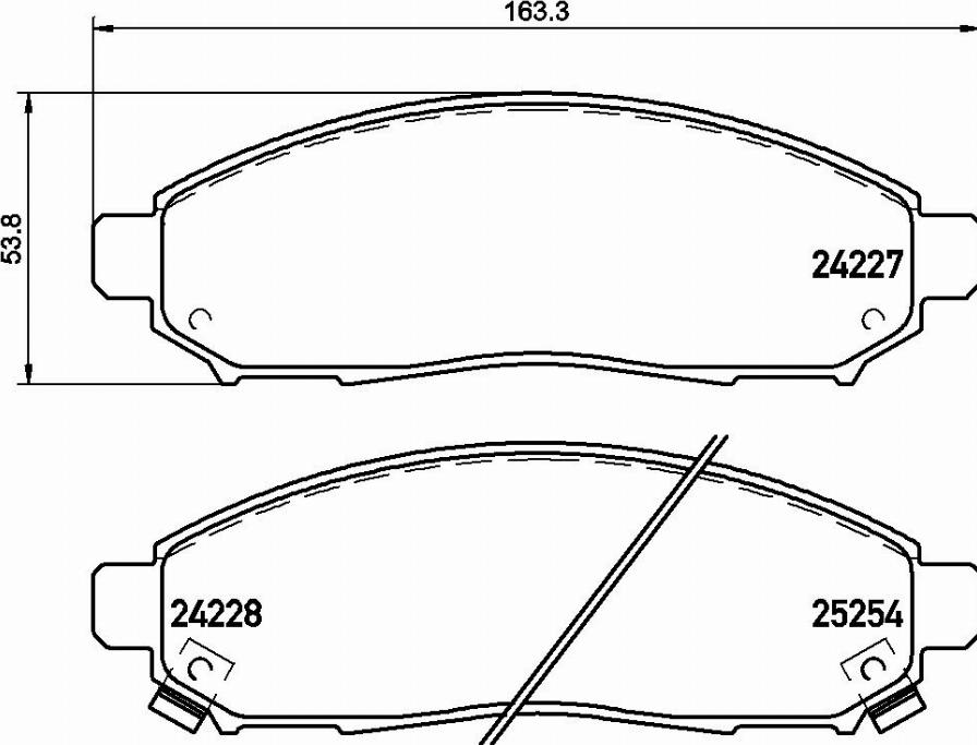 Brembo P 56 096E - Тормозные колодки, дисковые, комплект unicars.by