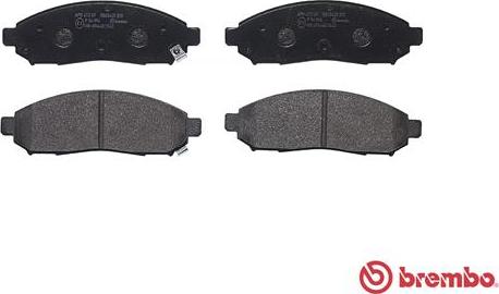 Brembo P 56 096 - Тормозные колодки, дисковые, комплект unicars.by