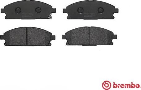 Brembo P 56 040 - Тормозные колодки, дисковые, комплект unicars.by