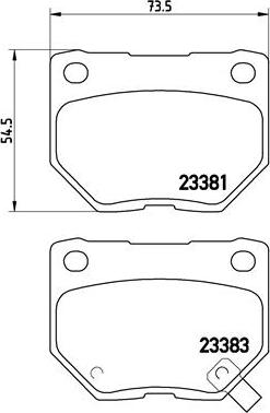 Brembo P 56 054 - Тормозные колодки, дисковые, комплект unicars.by