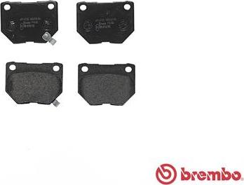 Brembo P 56 054 - Тормозные колодки, дисковые, комплект unicars.by