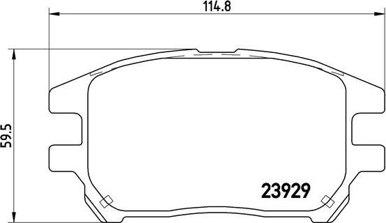 Brembo P 56 050 - Тормозные колодки, дисковые, комплект unicars.by