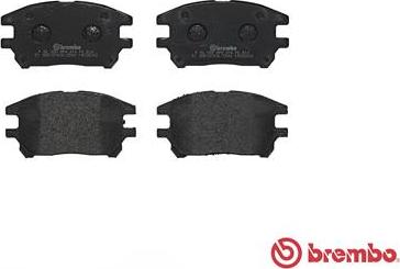 Brembo P 56 050 - Тормозные колодки, дисковые, комплект unicars.by