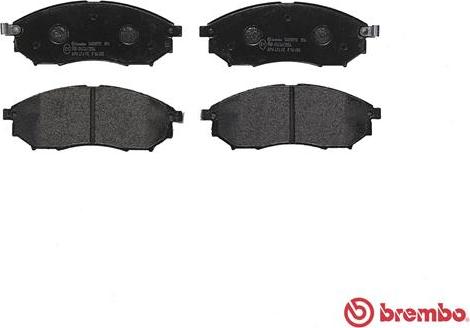 Brembo P 56 058 - Тормозные колодки, дисковые, комплект unicars.by