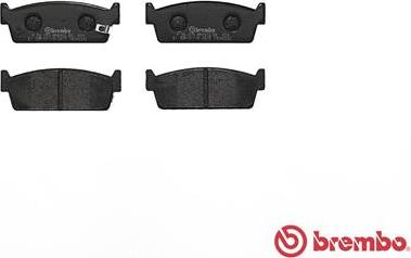 Brembo P 56 053 - Тормозные колодки, дисковые, комплект unicars.by