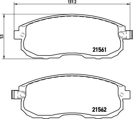 Brembo P 56 065 - Тормозные колодки, дисковые, комплект unicars.by