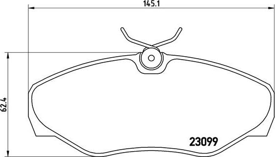 Brembo P 56 061 - Тормозные колодки, дисковые, комплект unicars.by