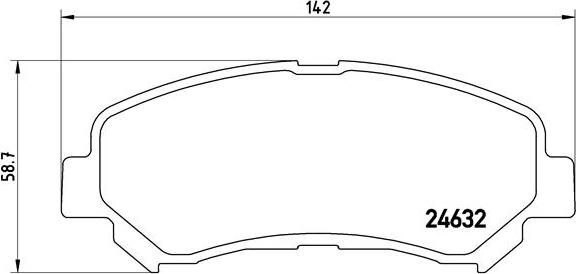 Brembo P 56 062 - Тормозные колодки, дисковые, комплект unicars.by