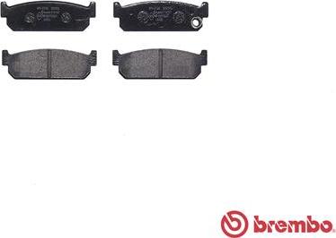 Brembo P 56 067 - Тормозные колодки, дисковые, комплект unicars.by