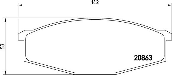 Brembo P 56 015 - Тормозные колодки, дисковые, комплект unicars.by